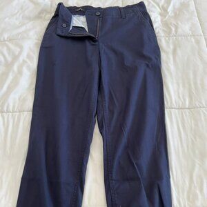 Talbots Jogger Women Small 28x26.5 Blue Elastic Waist Pants Pockets Stretch